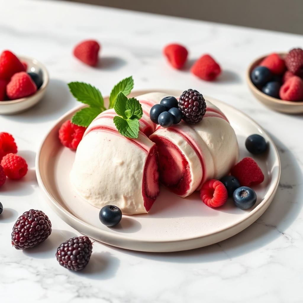 Semifreddo de Frutas Vermelhas